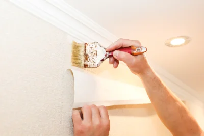Pose de papier peint à Abitain — revêtements muraux et toiles de verre